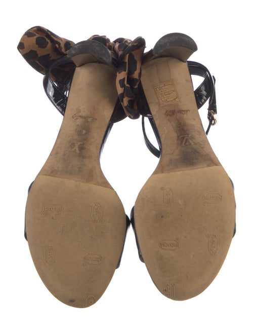 Louis Vuitton Patent Leather Printed Sandals