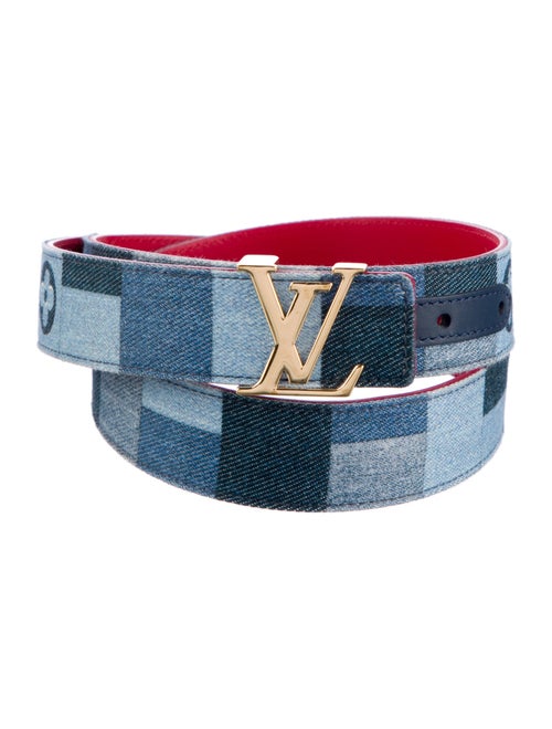 Louis Vuitton 2019 Denim Damier Patchwork Belt