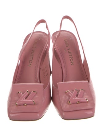 Louis Vuitton Patent Leather Slingback Pumps