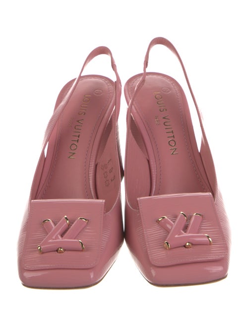 Louis Vuitton Patent Leather Slingback Pumps