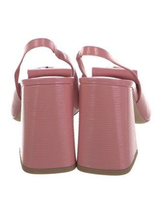 Louis Vuitton Patent Leather Slingback Pumps