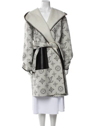 Louis Vuitton 2023 Louis Vuitton Jacquard Double-sided Coat Evening Jacket w/ Tags