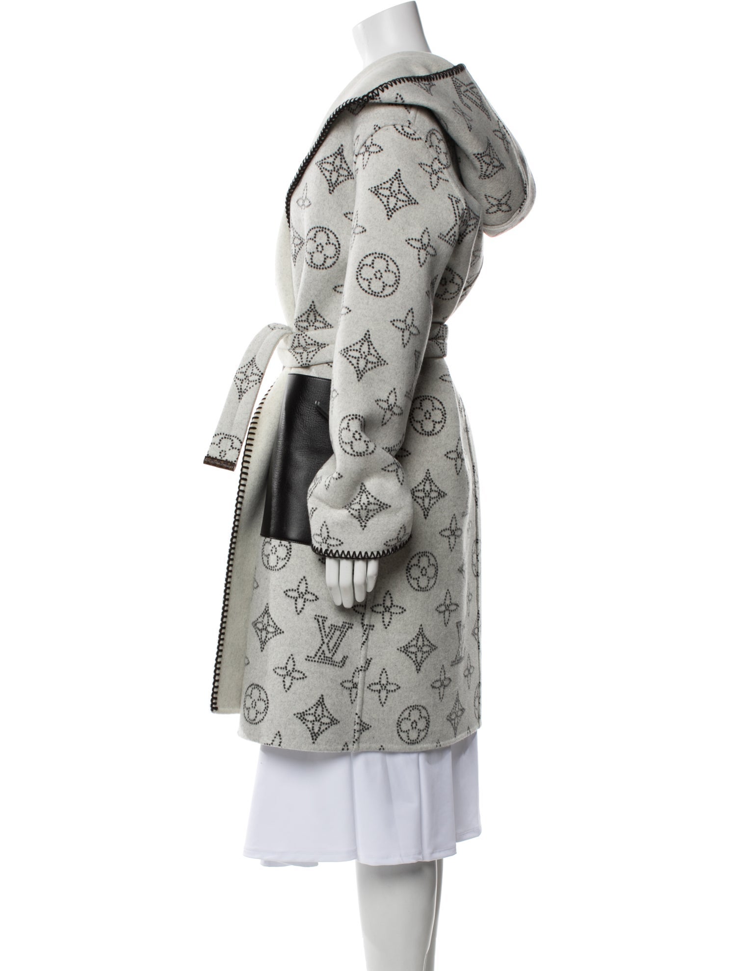 Louis Vuitton 2023 Louis Vuitton Jacquard Double-sided Coat Evening Jacket w/ Tags