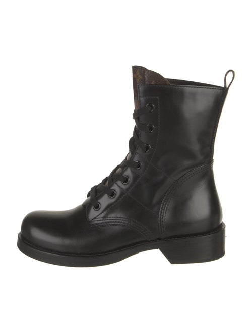 Louis Vuitton LV Monogram Leather Combat Boots
