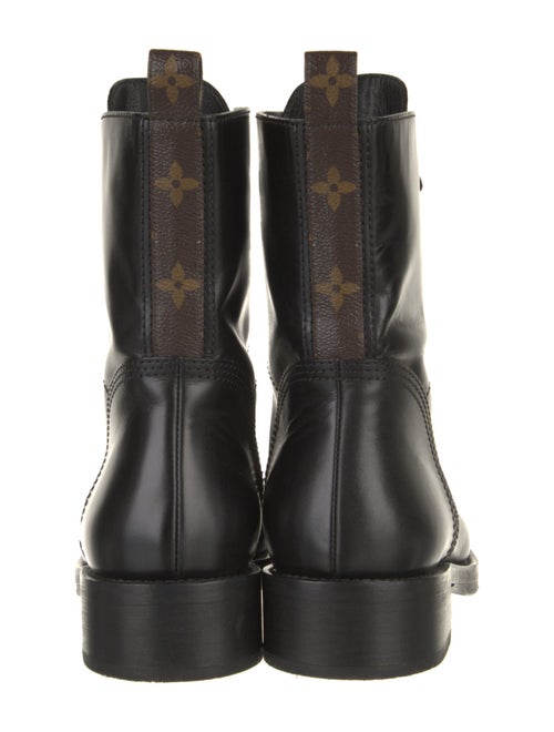 Louis Vuitton LV Monogram Leather Combat Boots