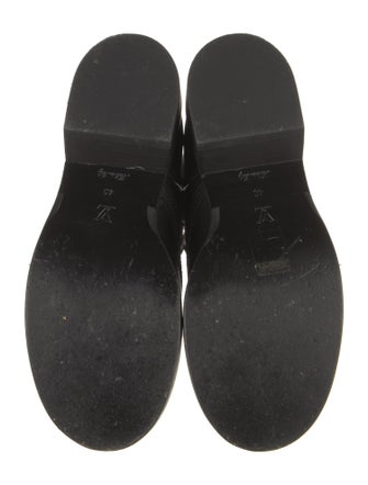 Louis Vuitton LV Monogram Leather Combat Boots
