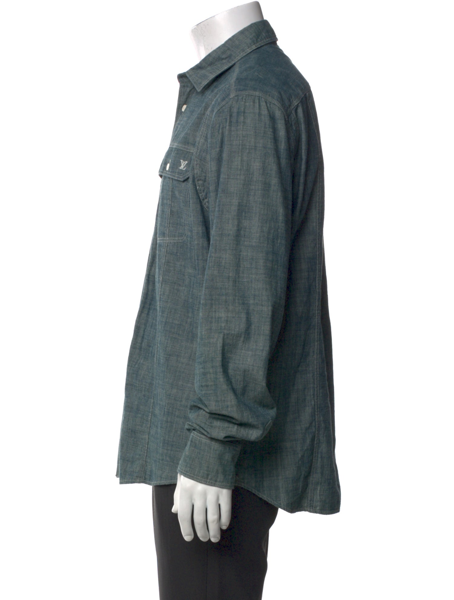 Louis Vuitton 2012 Long Sleeve Denim Shirt
