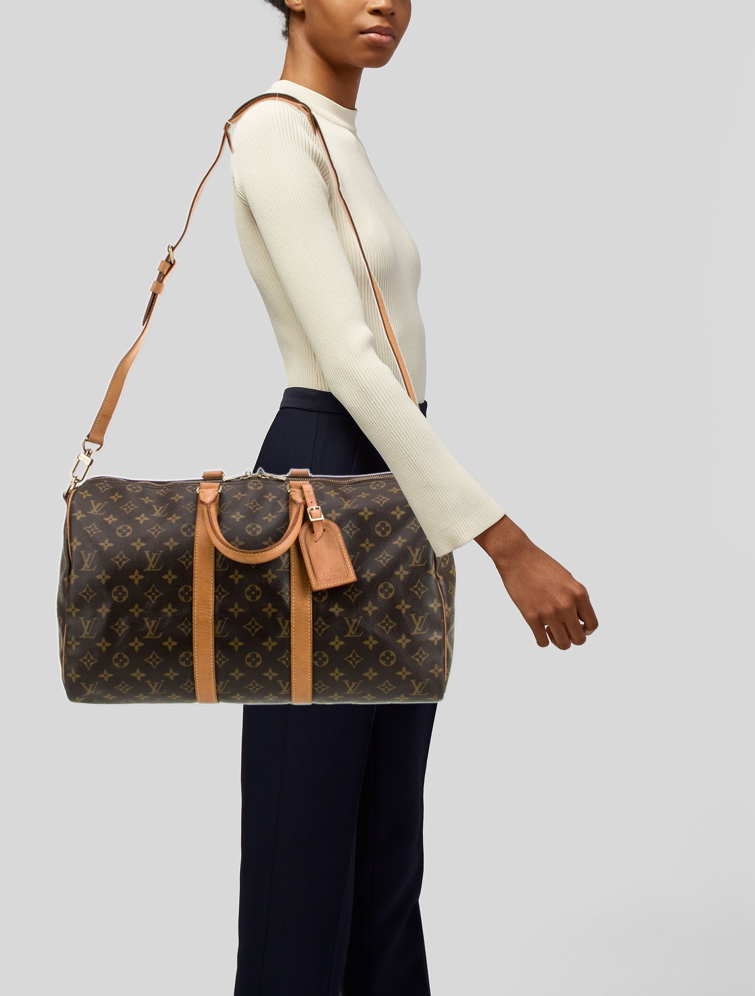 Louis Vuitton LV Monogram Keepall Bandouliere 45 Vintage