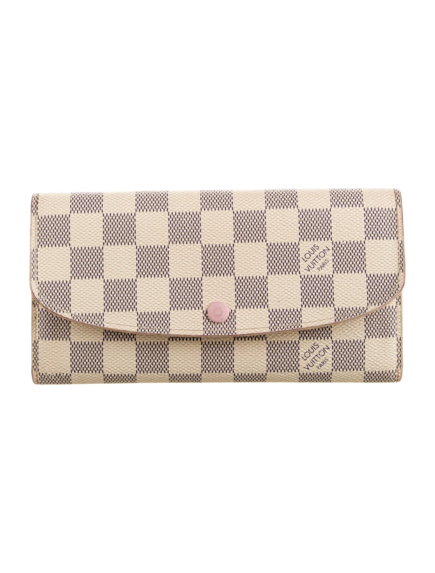 Louis Vuitton Damier Azur Pattern Coated Canvas Emilie Wallet