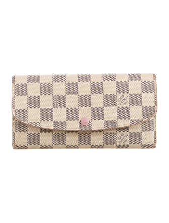 Louis Vuitton Damier Azur Pattern Coated Canvas Emilie Wallet