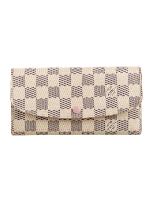 Louis Vuitton Damier Azur Pattern Coated Canvas Emilie Wallet