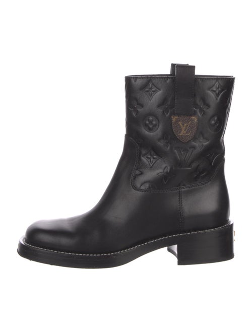 Louis Vuitton LV Monogram Leather Moto Boots
