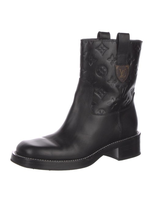 Louis Vuitton LV Monogram Leather Moto Boots