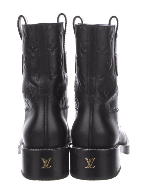 Louis Vuitton LV Monogram Leather Moto Boots
