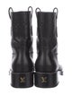 Louis Vuitton LV Monogram Leather Moto Boots