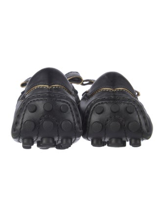 Louis Vuitton Leather Bow Accents Flats