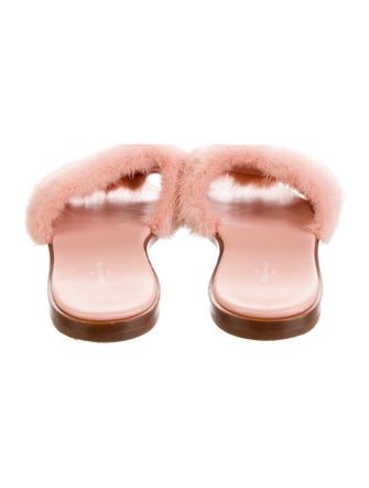 Louis Vuitton LV Monogram Leather Slides