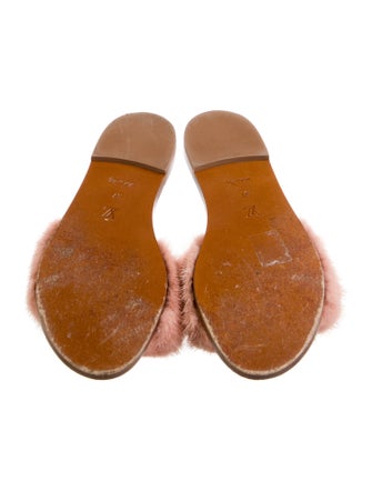 Louis Vuitton LV Monogram Leather Slides