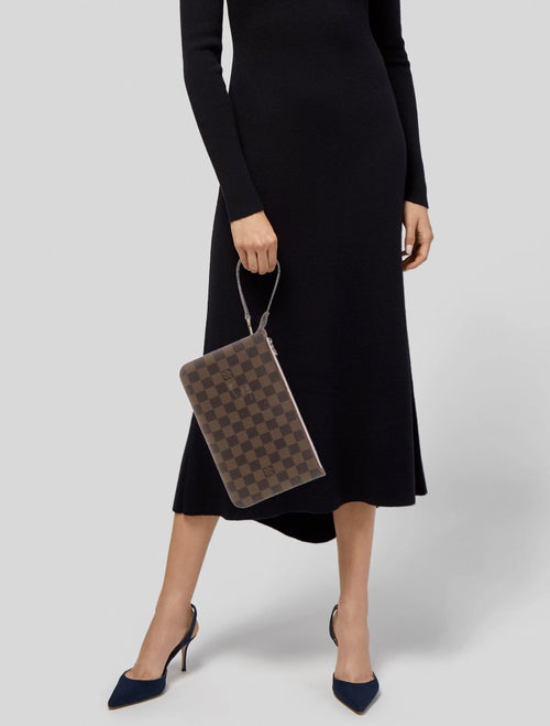 Louis Vuitton Damier Ebene Neverfull Pouch
