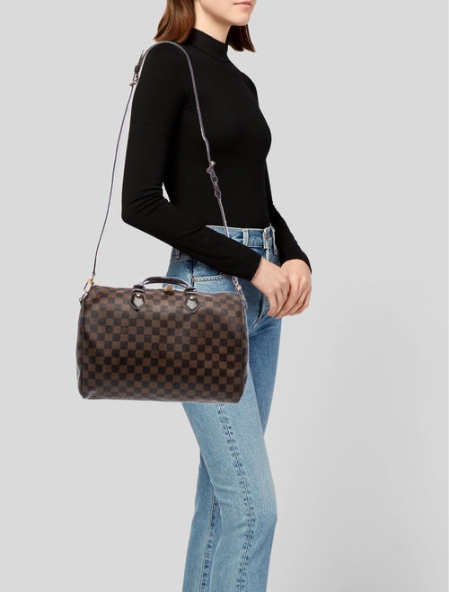 Louis Vuitton Damier Ebene Speedy Bandouliere 35