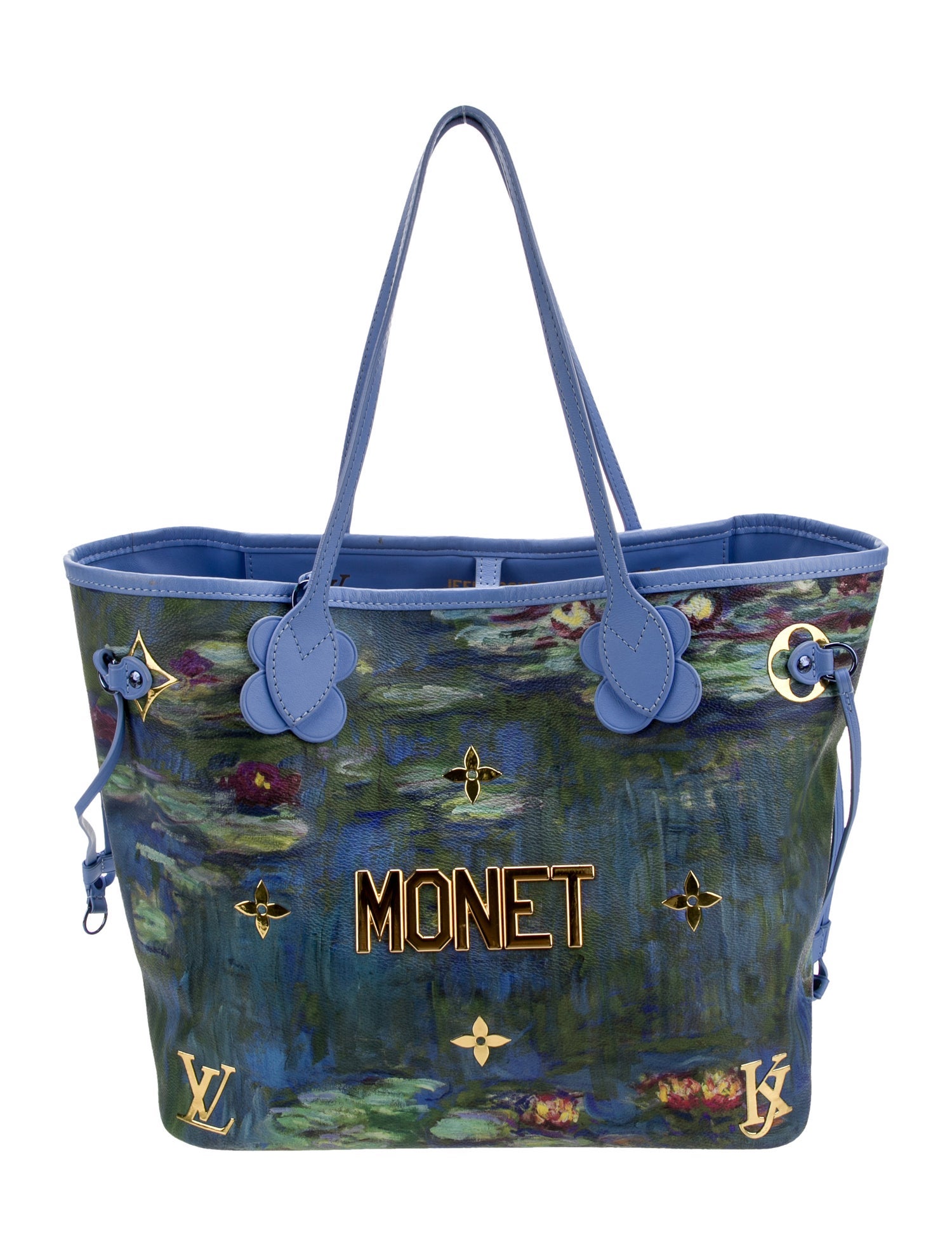 Louis Vuitton LV Monogram Masters Collection Monet Neverfull w/Pouch MM