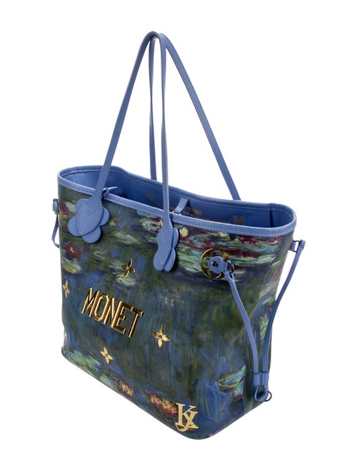 Louis Vuitton LV Monogram Masters Collection Monet Neverfull w/Pouch MM