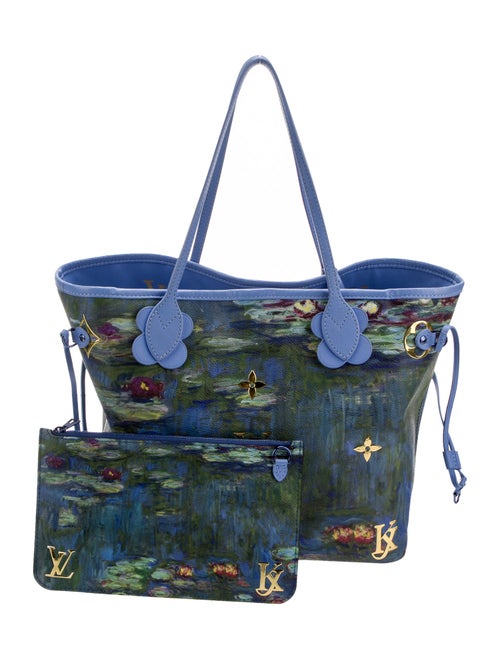 Louis Vuitton LV Monogram Masters Collection Monet Neverfull w/Pouch MM