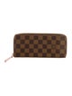 Louis Vuitton Damier Ebene Pattern Coated Canvas Continental Wallet