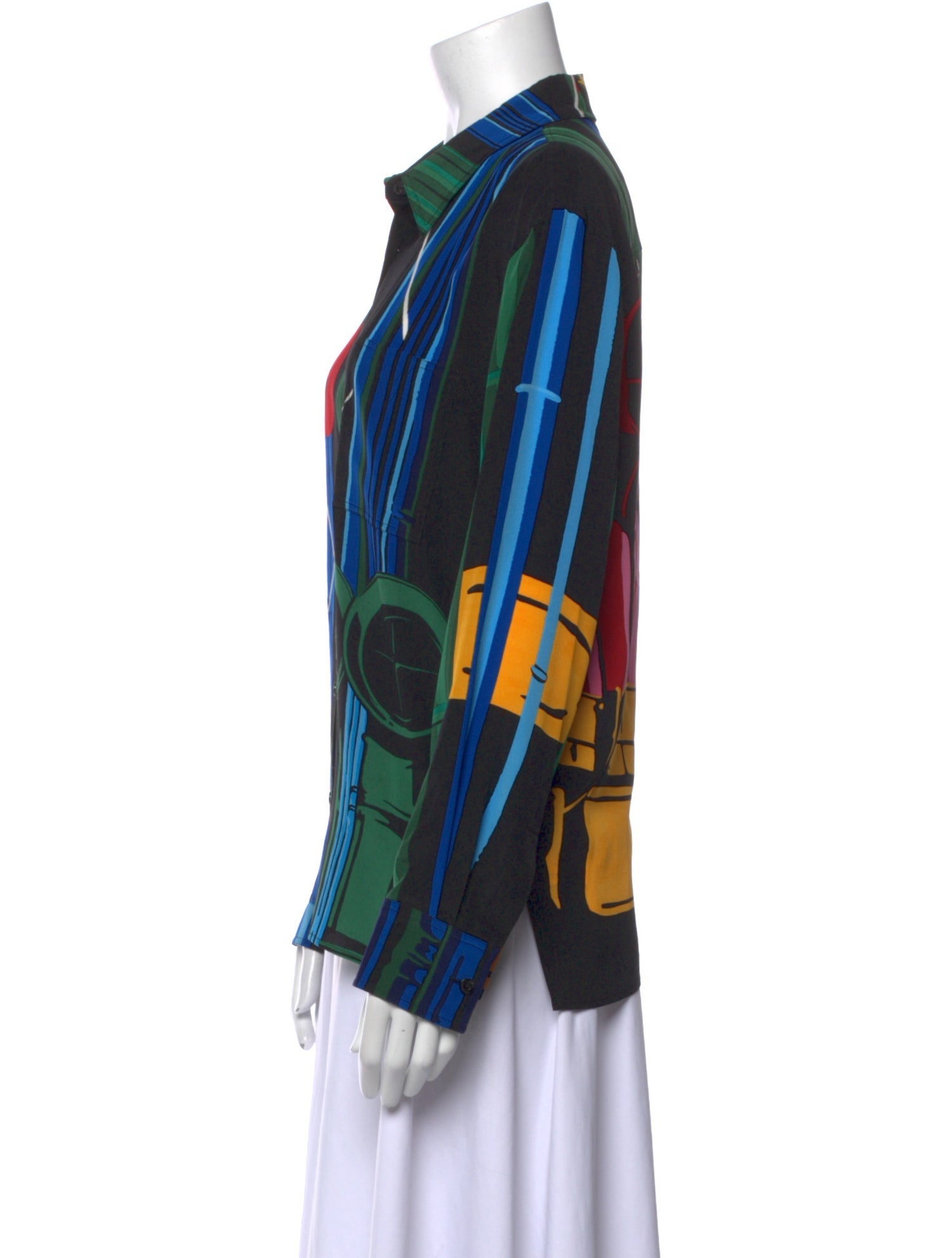 Louis Vuitton 2019 Silk Button-Up Top