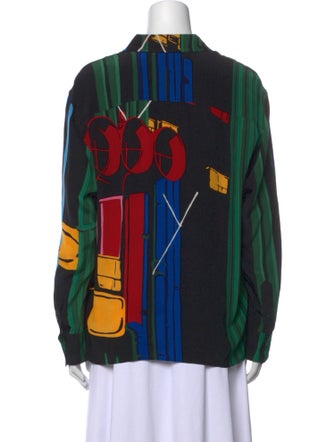 Louis Vuitton 2019 Silk Button-Up Top