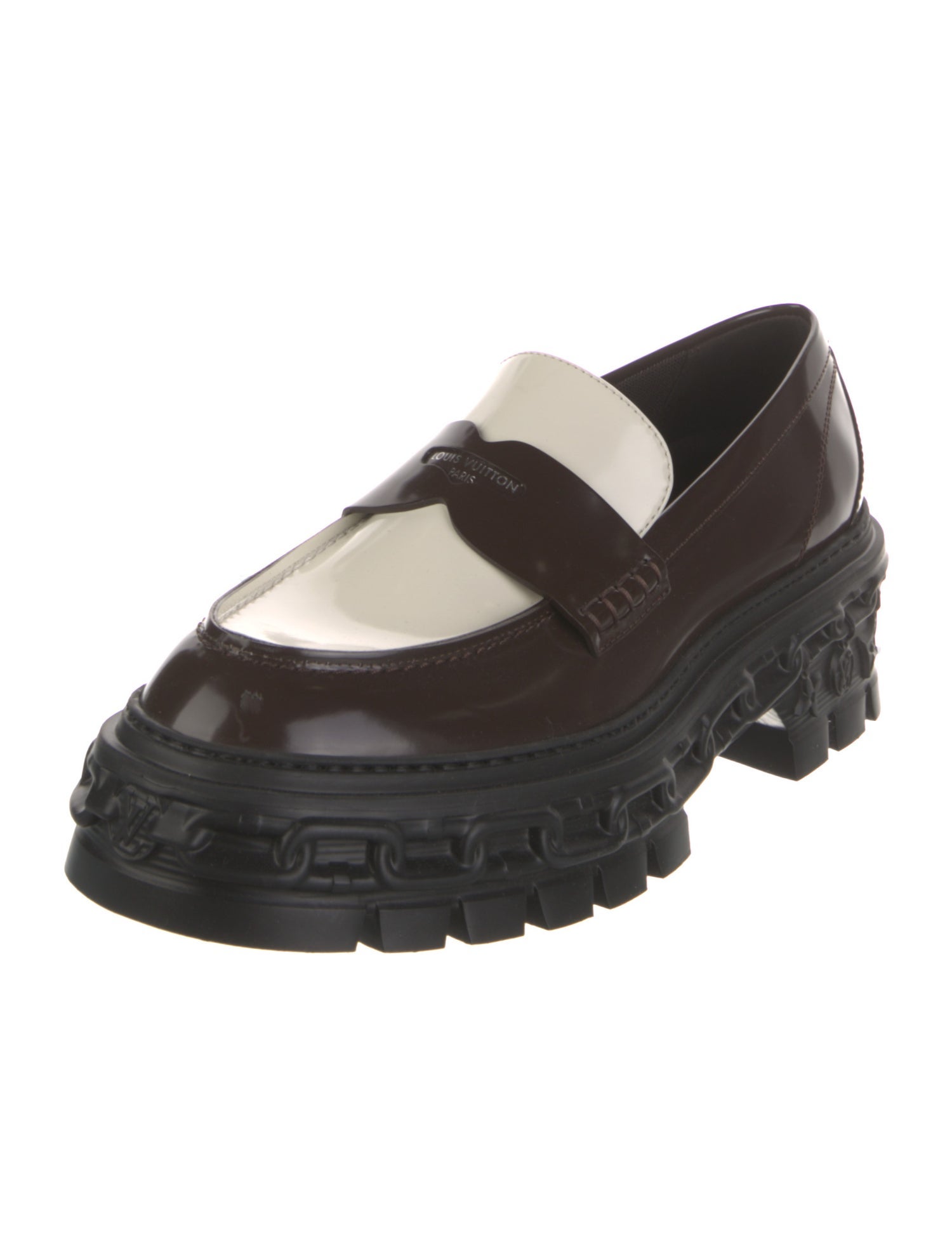 Louis Vuitton Leather Colorblock Pattern Pumps