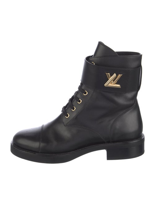 Louis Vuitton Leather Combat Boots