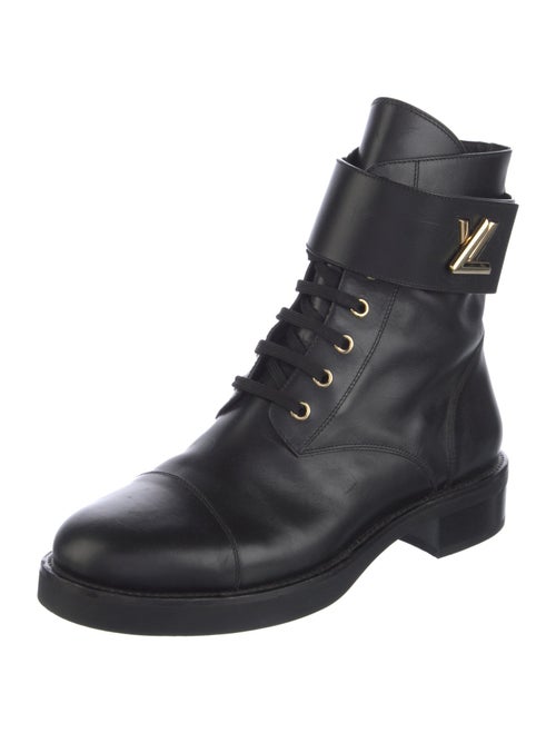 Louis Vuitton Leather Combat Boots