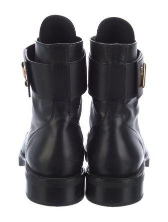 Louis Vuitton Leather Combat Boots
