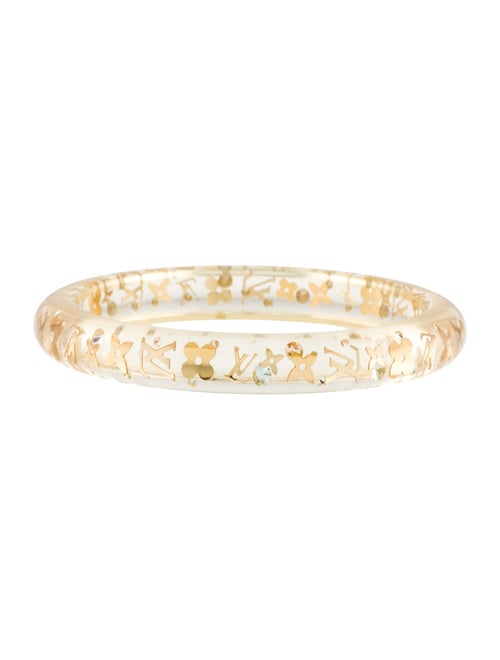 Louis Vuitton Resin & Crystal Inclusion Bangle Bracelet