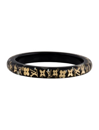 Louis Vuitton Resin & Crystal Inclusion Bangle Bracelet