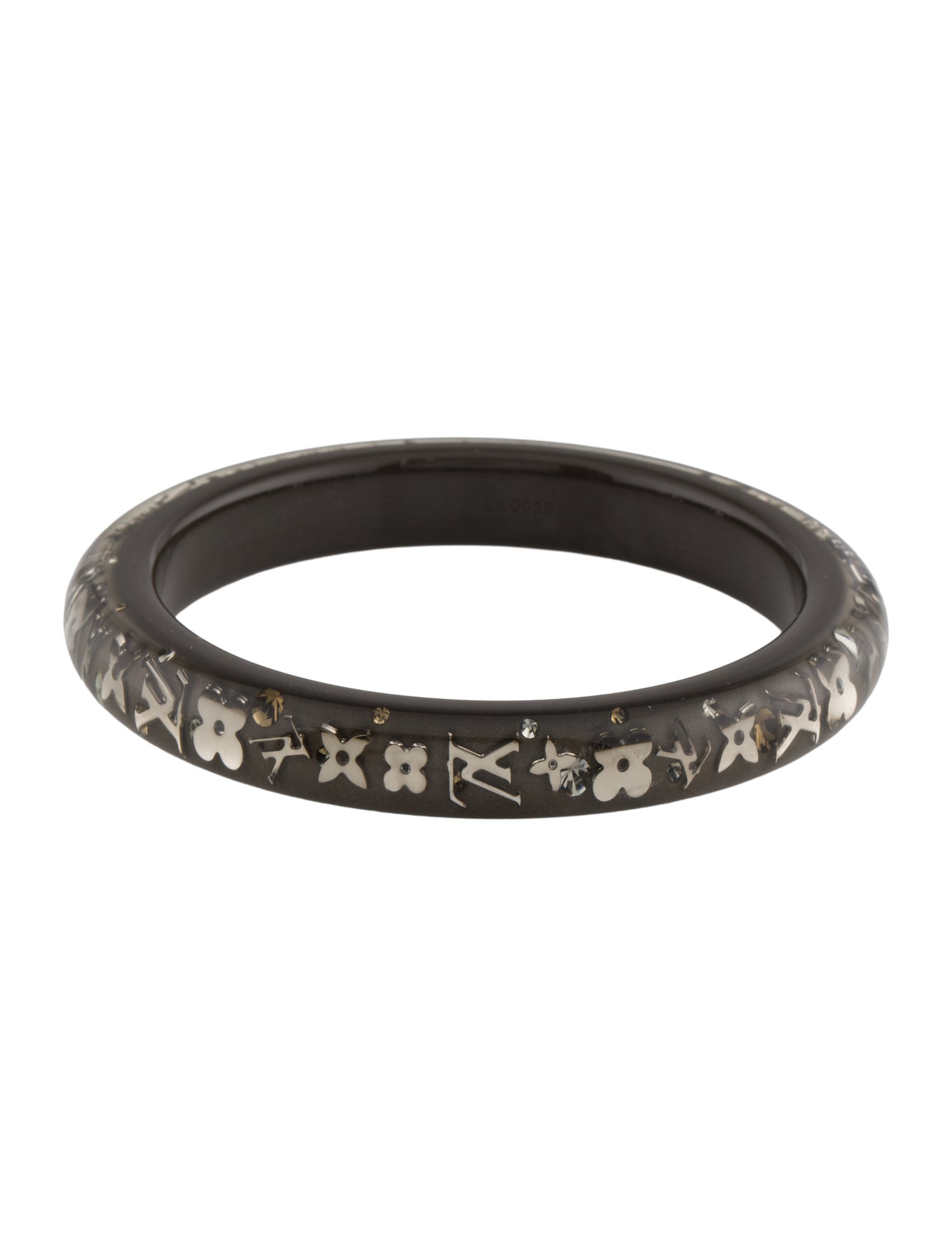 Louis Vuitton Resin & Crystal Inclusion Bangle Bracelet
