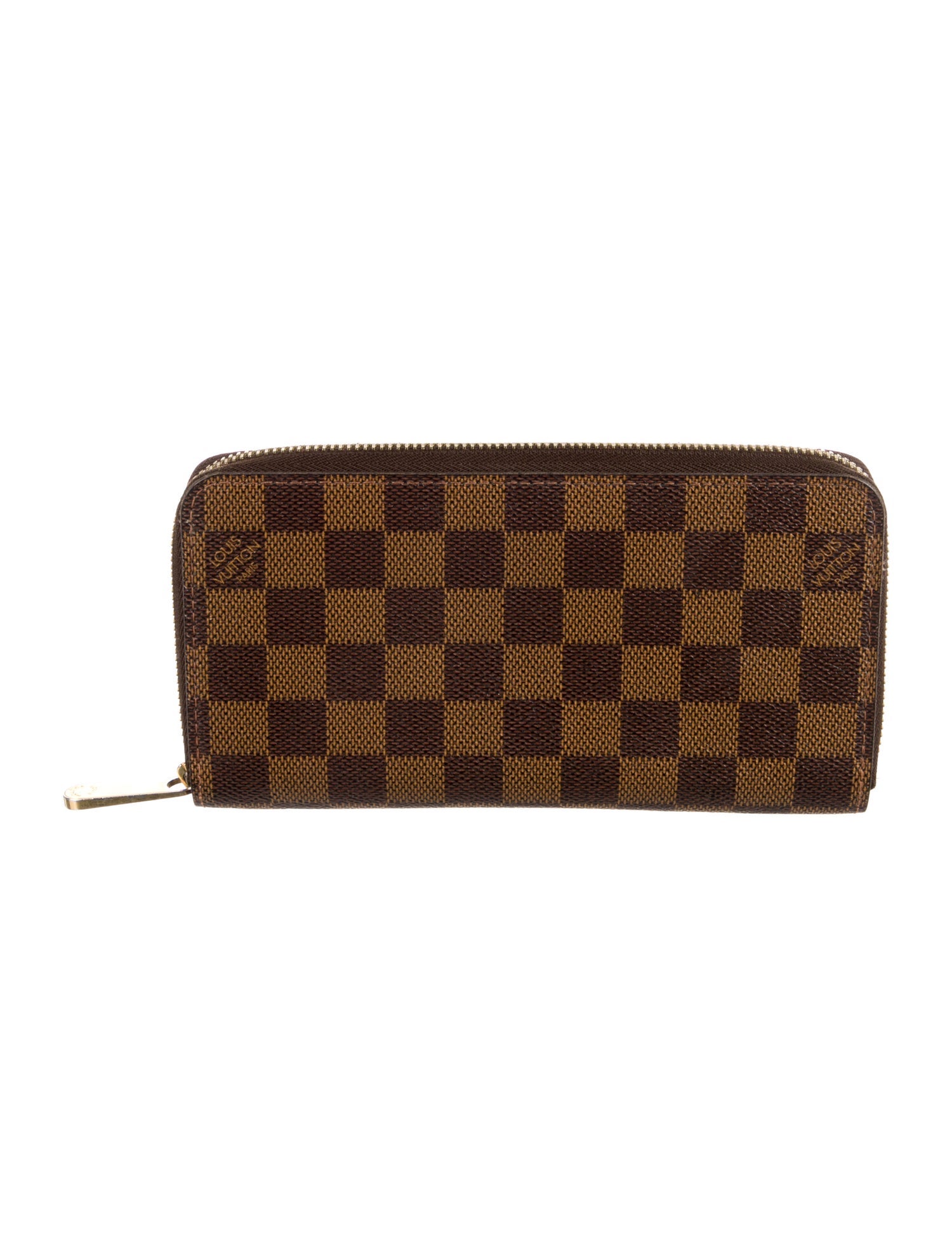 Louis Vuitton 2008 Damier Ebene Pattern Zippy Wallet