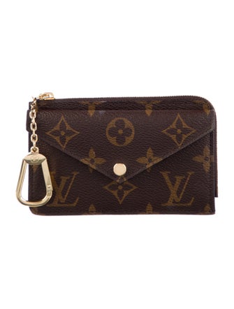 Louis Vuitton LV Monogram Coated Canvas Card Holder Recto Verso