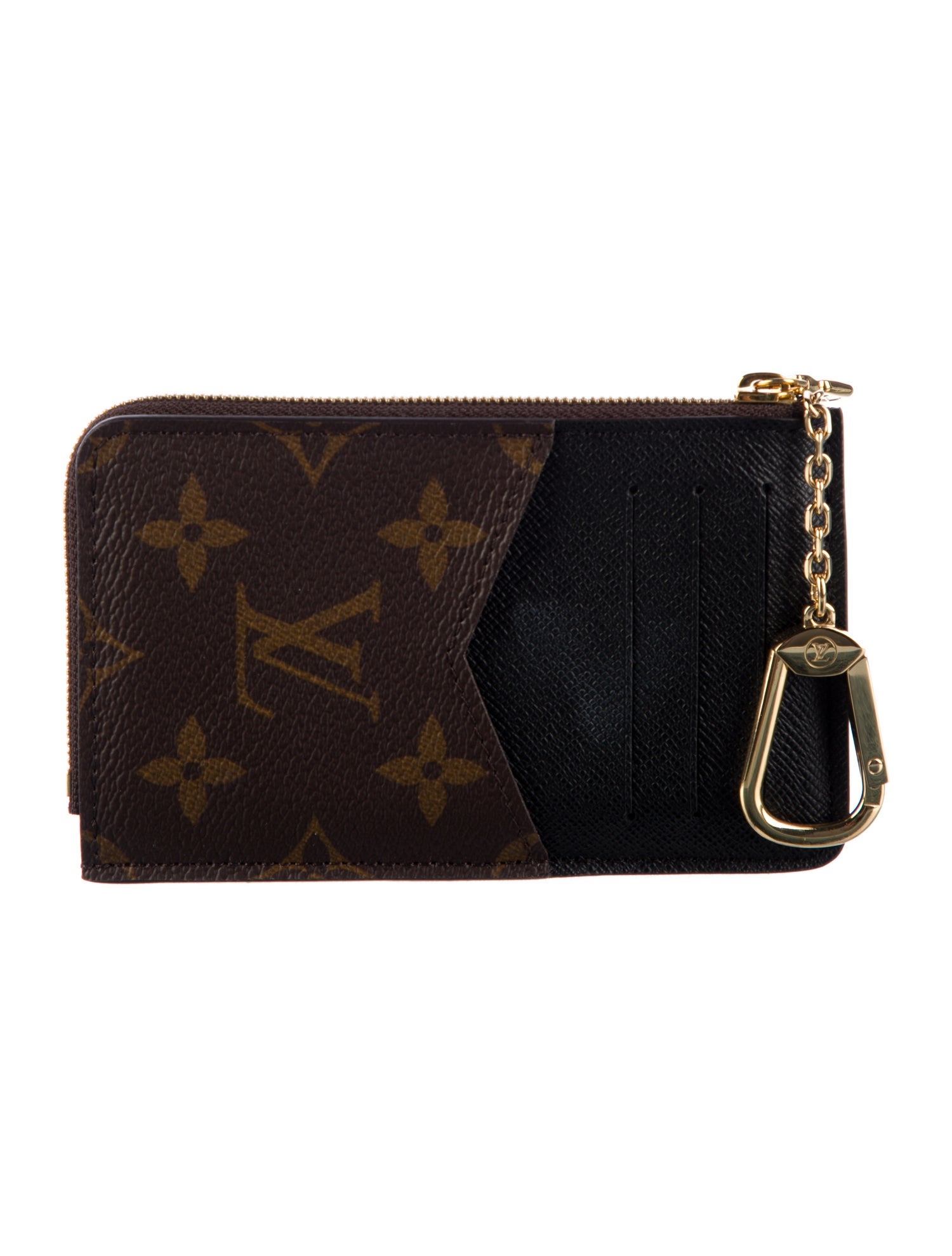 Louis Vuitton LV Monogram Coated Canvas Card Holder Recto Verso