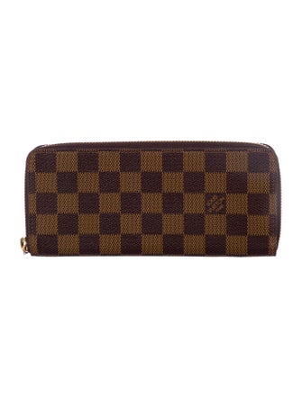 Louis Vuitton 2019 Damier Ebene Pattern Clemence Wallet