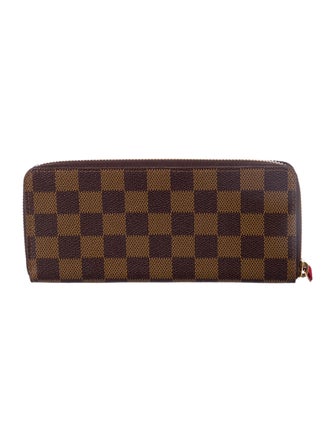 Louis Vuitton 2019 Damier Ebene Pattern Clemence Wallet