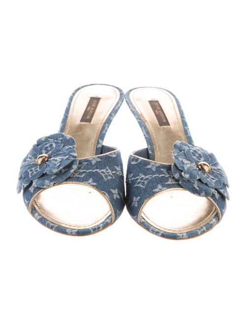 Louis Vuitton LV Monogram Denim Slides