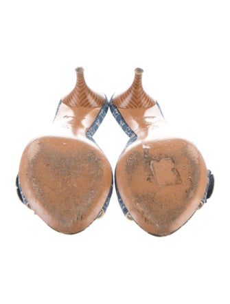 Louis Vuitton LV Monogram Denim Slides