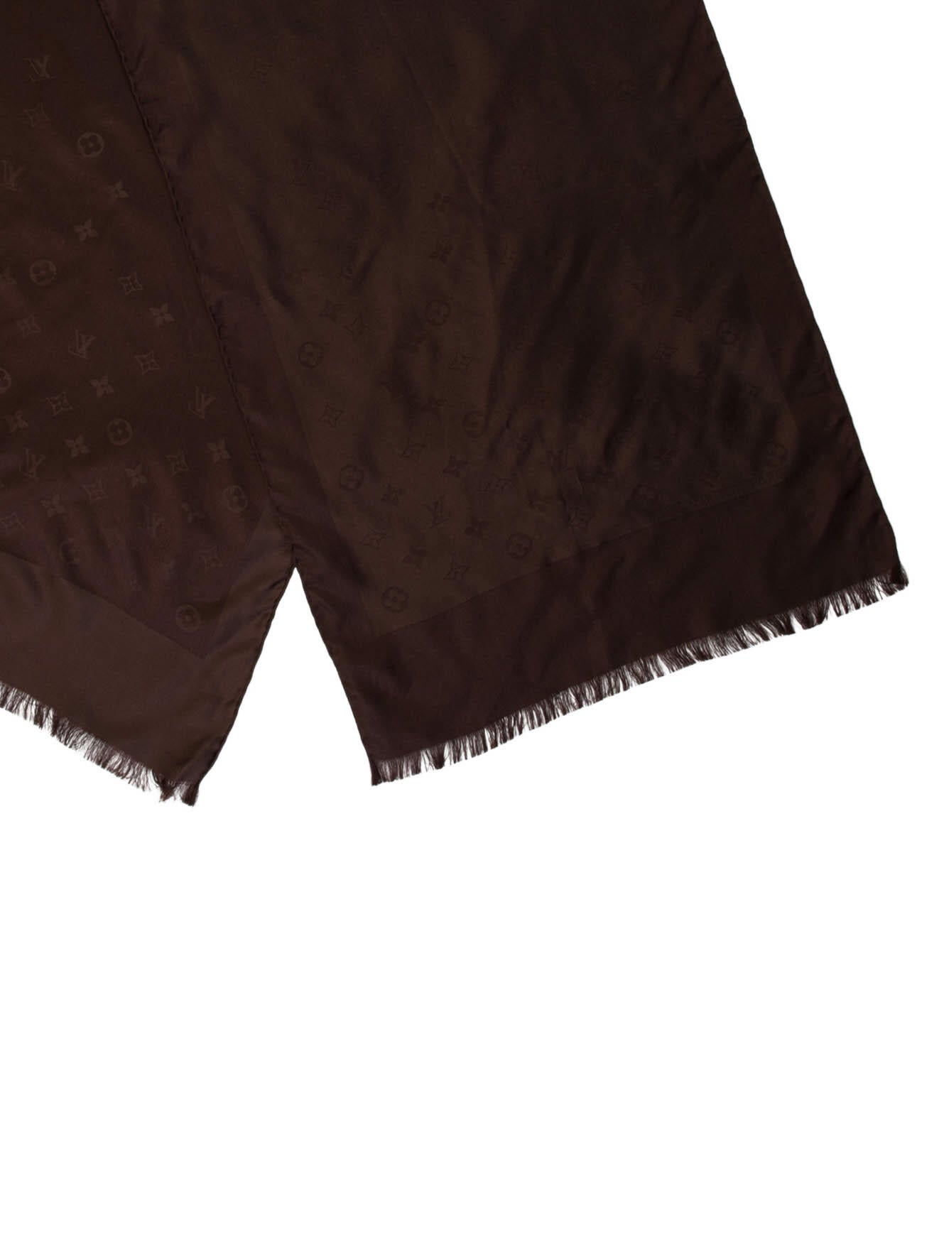 Louis Vuitton Silk LV Monogram Scarf