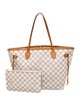 Louis Vuitton Damier Azur Neverfull w/Pouch MM