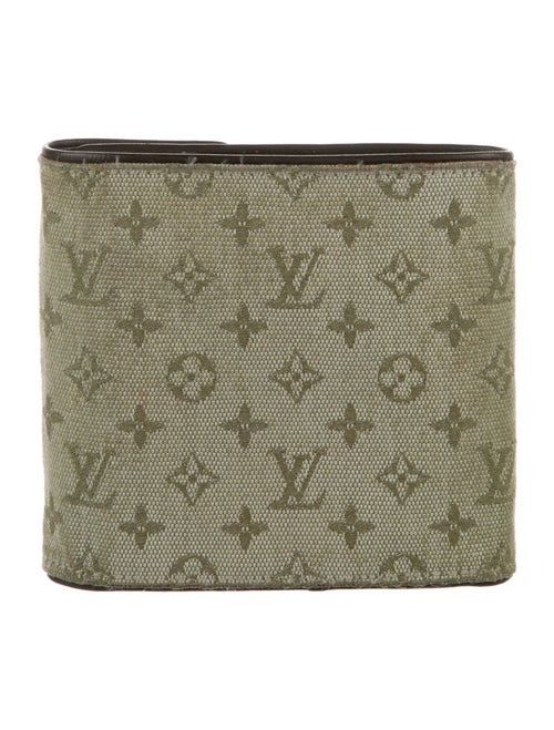 Louis Vuitton 2002 Monogram Mini Lin Pattern Compact Wallet