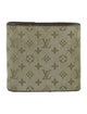Louis Vuitton 2002 Monogram Mini Lin Pattern Compact Wallet