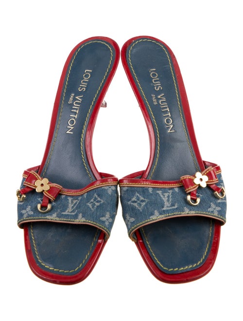 Louis Vuitton LV Monogram Denim Slides