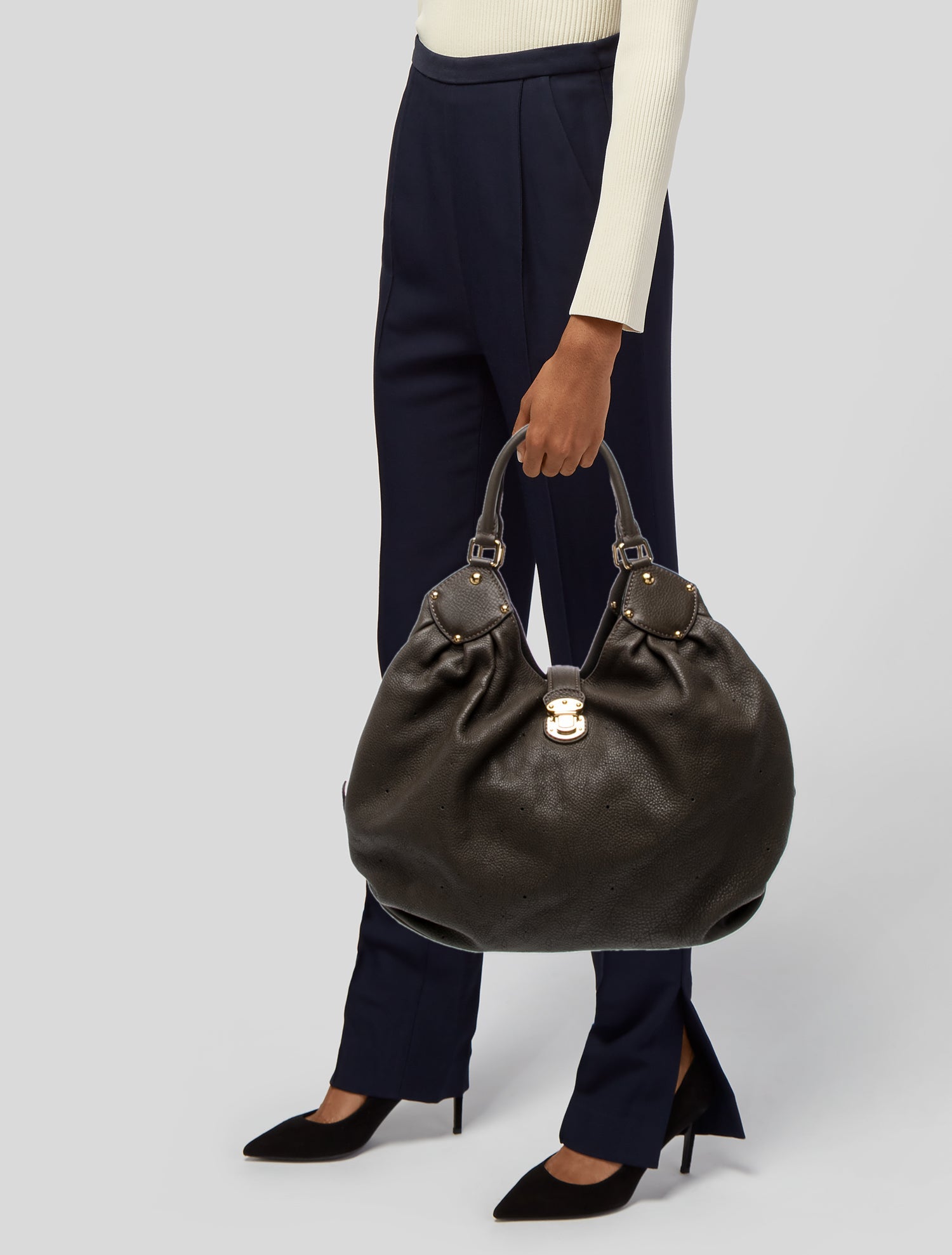 Louis Vuitton Monogram Mahina Hobo Large Vintage